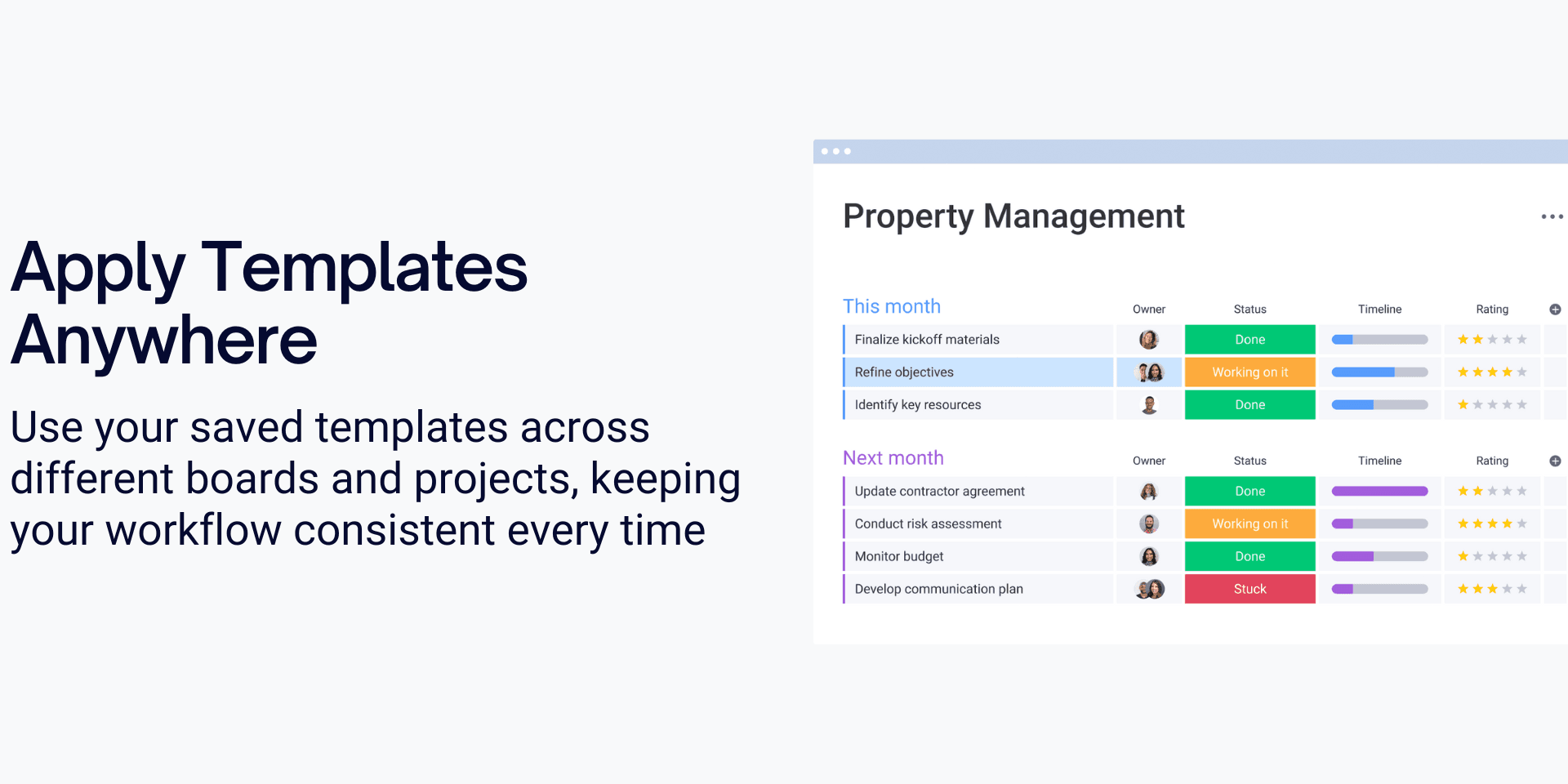 Create Template Benefits