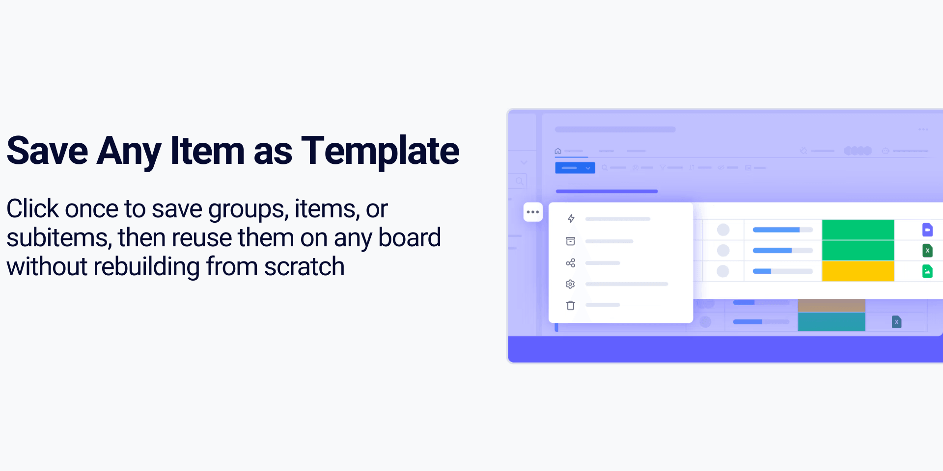 Create Template Interface
